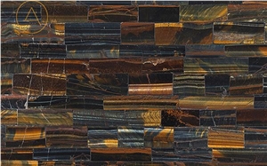 China Popular Tiger Eyes Semiprecious Stone Slabs