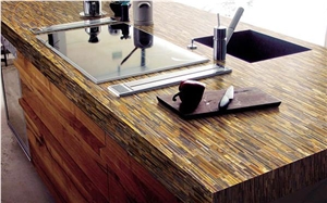 China Popular Tiger Eyes Semiprecious Stone Slabs