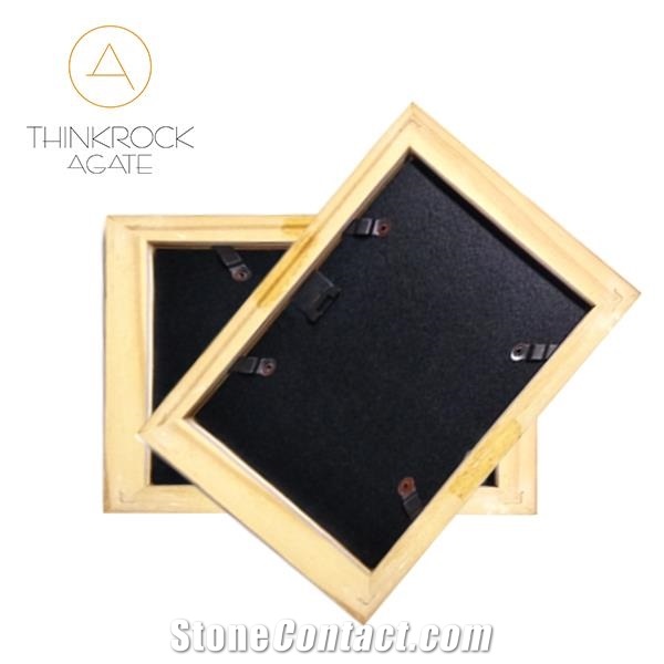 China Semiprecious Stone, Red Agate Photo Frames