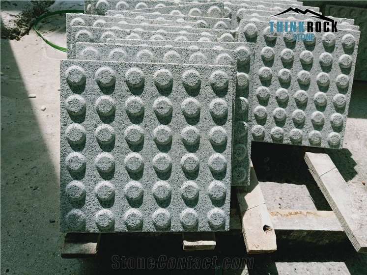 G303 Sesame White Granite Blind Paving Stone Tiles
