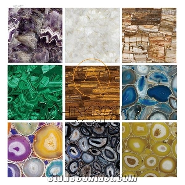 Green Agate Slab Semiprecious Stone Gemstone