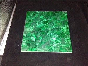 Green Malachite Tiles Based on Galaxy White Quartz