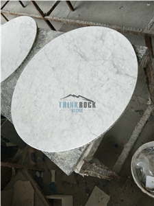Lightweight Honeycomb Carrara Marble Round Tables