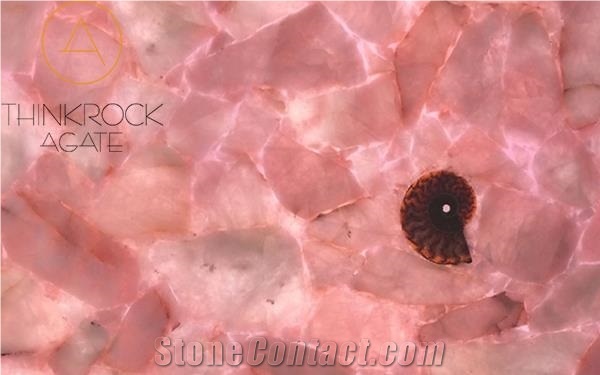 Natural Agate Rose Crystal Gemstone Slabs