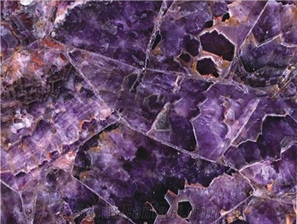 Natural Stone Purple Amethyst Agate Tiles Slabs