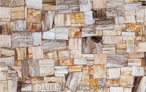 Polished Petrified Wood Semiprecious Stone Slabs