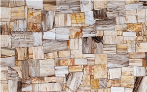 Polished Petrified Wood Semiprecious Stone Slabs