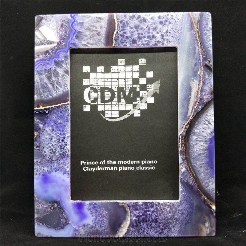 Purple Agate Photo Frame