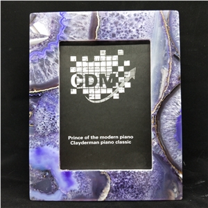 Purple Agate Photo Frame