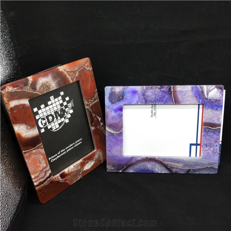 Purple Agate Photo Frame