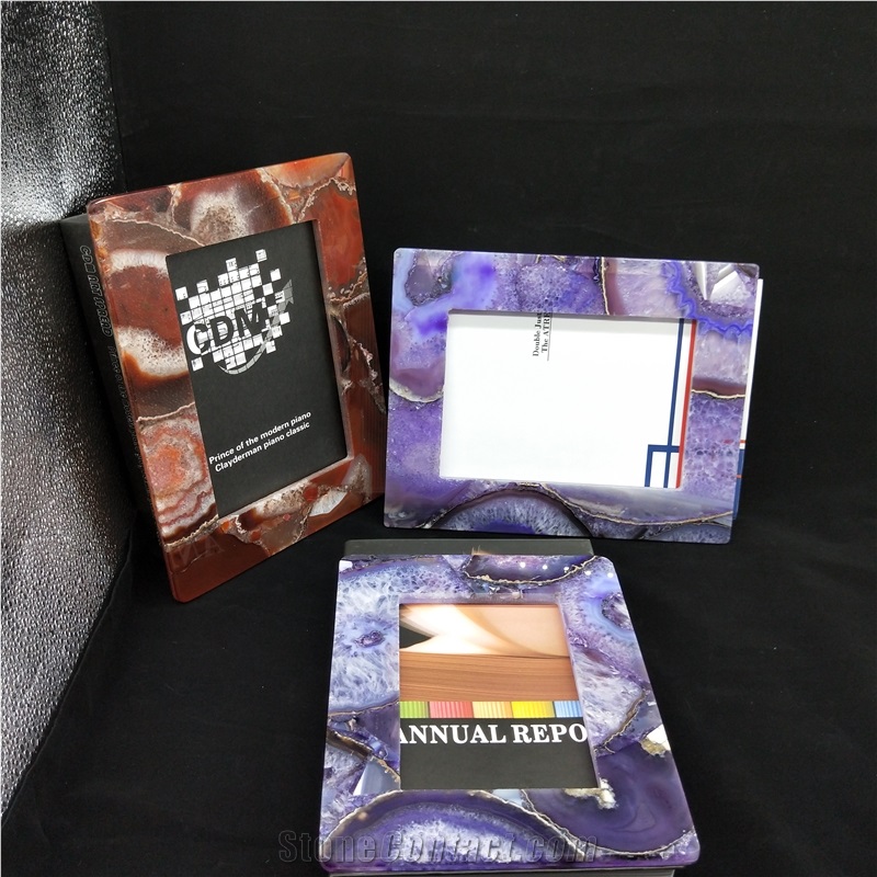 Purple Agate Photo Frame