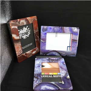Purple Agate Photo Frame