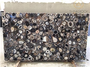 Semi-Precious Stone Slabs Backlit Tv Wall Slabs