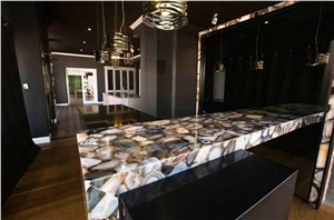 Semiprecious Stone Agate Slab Tiles