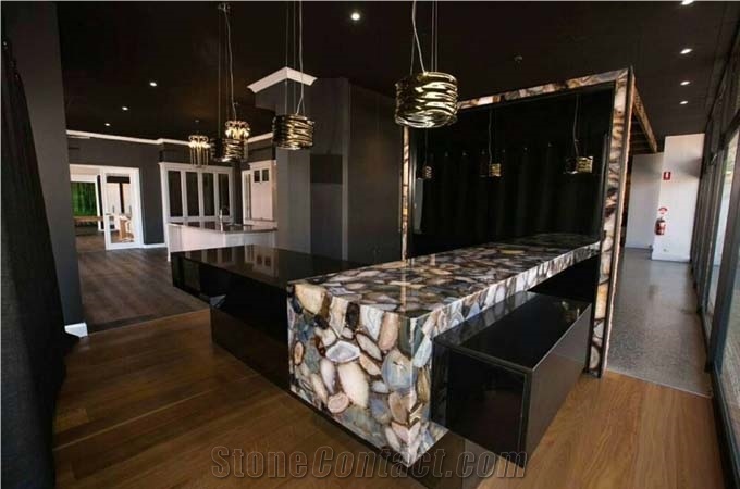 Semiprecious Stone Agate Slab Tiles