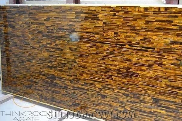 Tiger Eye Stone Slabs Gemstone Semi-Precious Stone