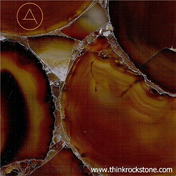 Wholesale Semi-Precious Stone Brown Agate Slabs