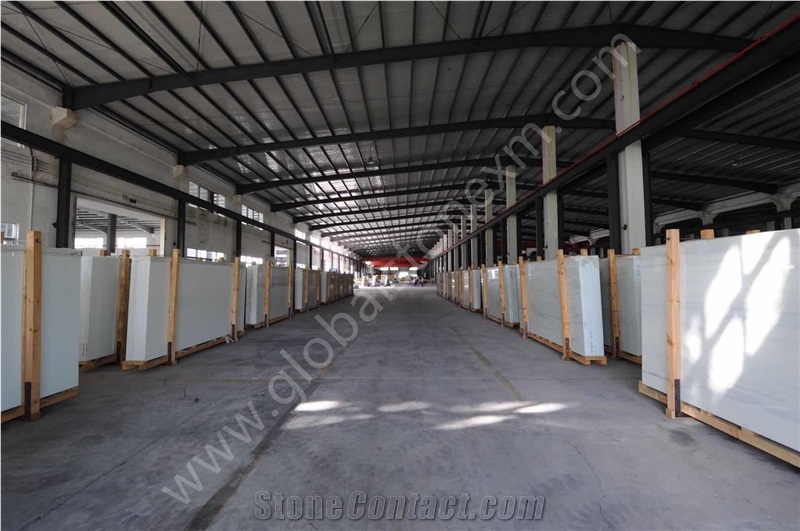 Brilliant Calacatta Clouds Nano Glass Stone Slabs