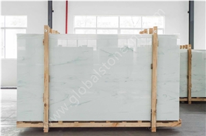 Brilliant Calacatta Clouds Nano Glass Stone Slabs