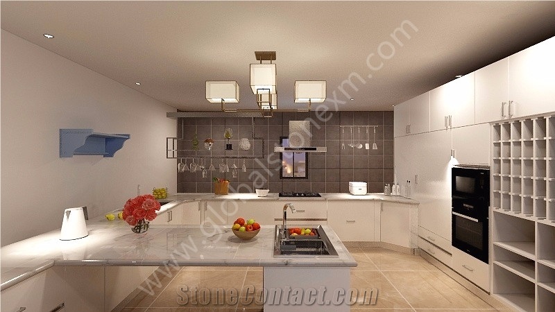 Good Price Calacatta Clouds Nao Glass Stone Tiles