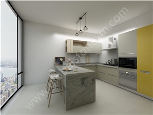 Good Price Calacatta Clouds Nao Glass Stone Tiles