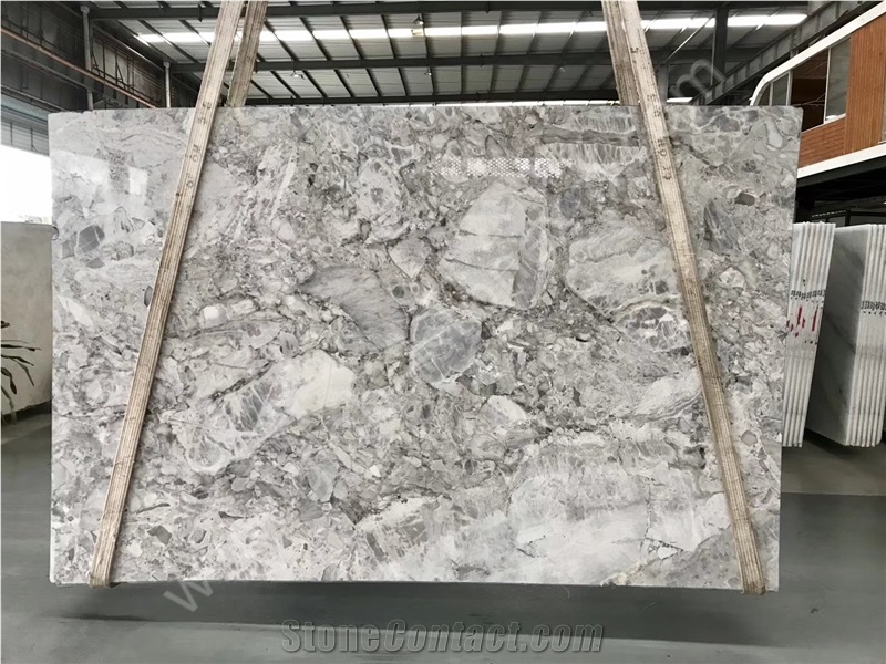 Horizon Grey Quartzite Slab Tiles Elegant for Wall