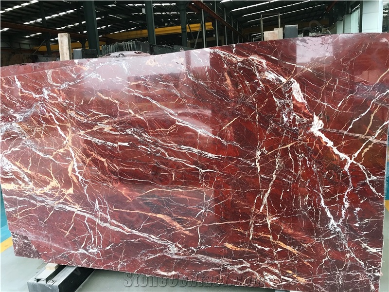 Mandy Red Quartzite Slab Tiles for Tv Cladding