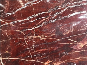 Mandy Red Quartzite Slab Tiles for Tv Cladding