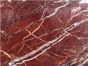 Mandy Red Quartzite Slab Tiles for Tv Cladding