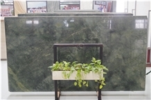 Peacock Green Marble Slabs Tiles for Hotel Tables