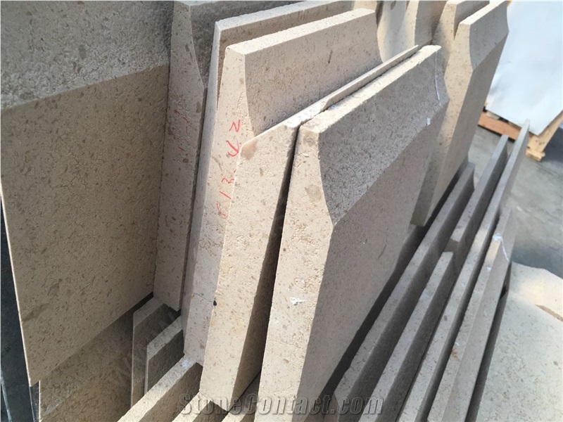 Portugal Beige Limestone Moca Cream Tiles Slab