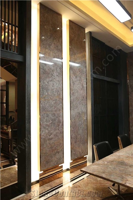Yellow Golden Emperador Marble Walling