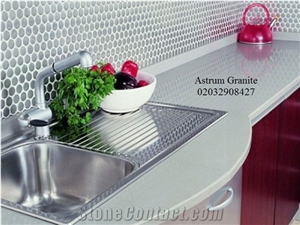 Aqua Quartz Kitchen Worktop
