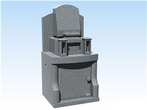 Japanese Style Tombstone by Granite