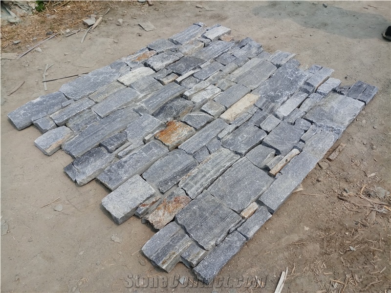 Blue Quartzite Cemented Stacked Stone