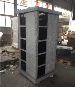 G633 Gray/Grey Granite Columbarium/Urn with Cover