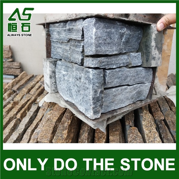 Quartzite Z Stone Cladding with Concrete Back