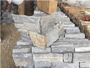 Quartzite Z Stone Cladding with Concrete Back