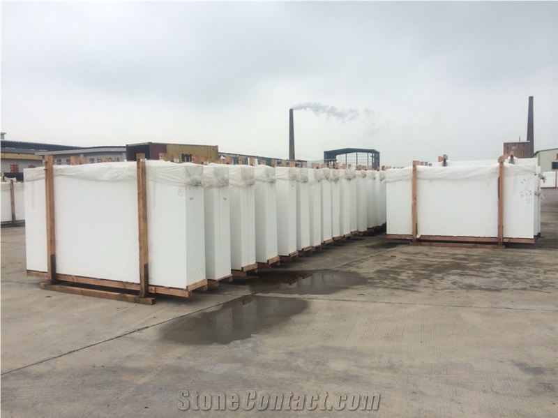 Pure White Nano Crystallized Glass Stones Panels