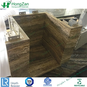 Stone Toilet Partition Marble Honeycomb Panel