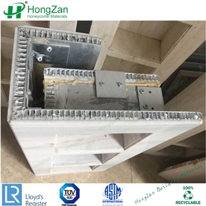 Stone Toilet Partition Marble Honeycomb Panel