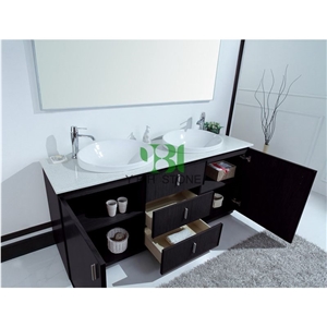 Carrara White Marble Vanity Top, Bathroom Tops