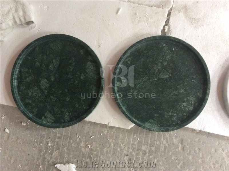 Dark Green Marble/Kitchen Accessory/Tea Trays