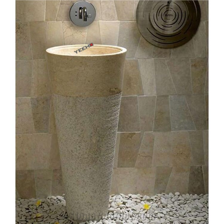 Vessel Sink Vanity Top One Piece Pedestal Basins