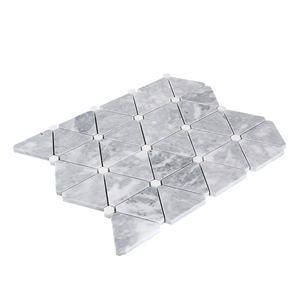 China Standard Size Bardiglio Gray Marble Mosaic