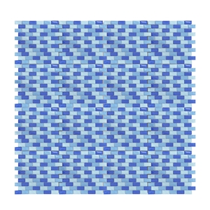 Decorative Mixed Ocean Blue Glass Mosaic
