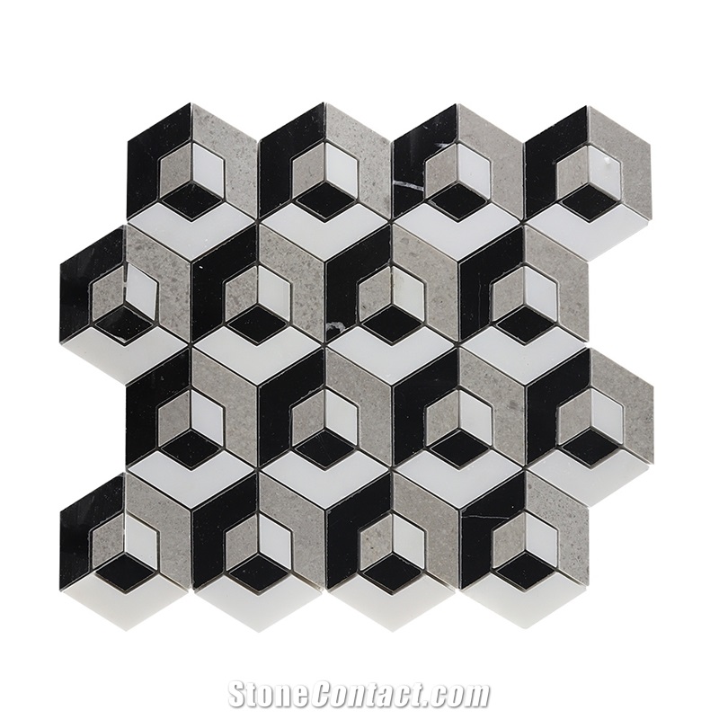 For Interior Wall Decoration 3d Blend Mixed Mosaic
