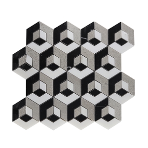 For Interior Wall Decoration 3d Blend Mixed Mosaic
