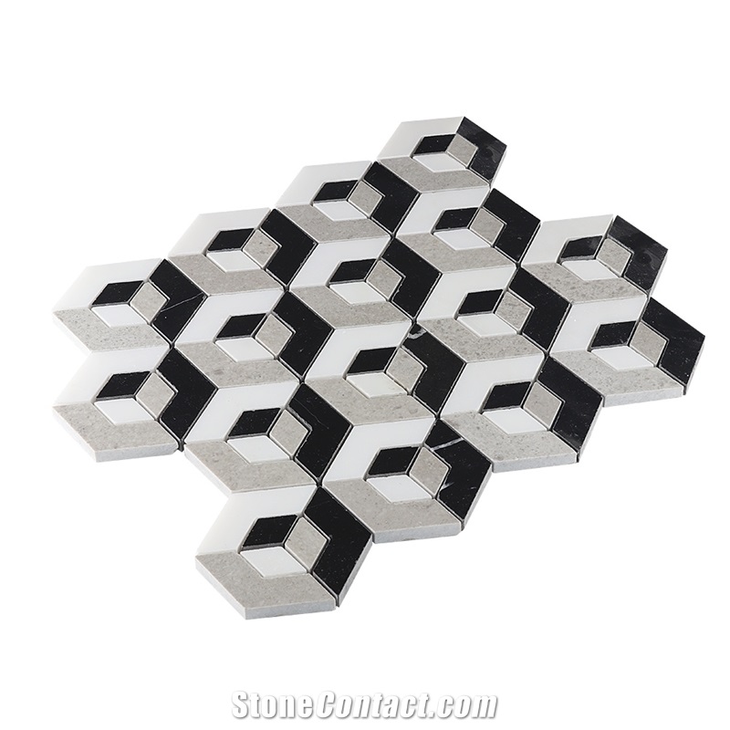 For Interior Wall Decoration 3d Blend Mixed Mosaic