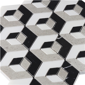 For Interior Wall Decoration 3d Blend Mixed Mosaic